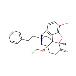 CCO[C@@]12CCC(=O)[C@]3(C)Oc4c(O)ccc5c4[C@]13CCN(CCc1ccccc1)[C@@H]2C5 ZINC000013643645