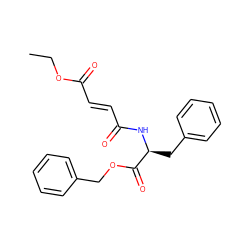 CCOC(=O)/C=C/C(=O)N[C@@H](Cc1ccccc1)C(=O)OCc1ccccc1 ZINC000039097826