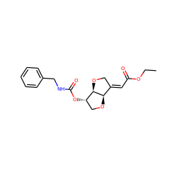 CCOC(=O)/C=C1\CO[C@@H]2[C@@H](OC(=O)NCc3ccccc3)CO[C@H]12 ZINC000045392971