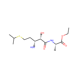 CCOC(=O)[C@H](C)NC(=O)[C@@H](O)[C@H](N)CCSC(C)C ZINC000027993282