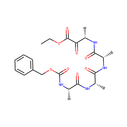 CCOC(=O)C(=O)[C@H](C)NC(=O)[C@H](C)NC(=O)[C@H](C)NC(=O)[C@H](C)NC(=O)OCc1ccccc1 ZINC000027325626