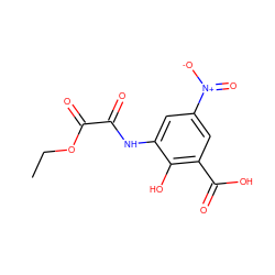 CCOC(=O)C(=O)Nc1cc([N+](=O)[O-])cc(C(=O)O)c1O ZINC000027983285