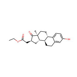 CCOC(=O)C[C@@H]1C[C@H]2[C@@H]3CCc4cc(O)ccc4[C@H]3CC[C@]2(C)C1=O ZINC000013681813