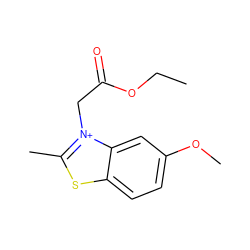 CCOC(=O)C[n+]1c(C)sc2ccc(OC)cc21 ZINC000004713925