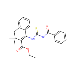 CCOC(=O)C1=C(NC(=S)NC(=O)c2ccccc2)c2ccccc2CC1(C)C ZINC000100324639