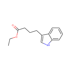 CCOC(=O)CCCc1c[nH]c2ccccc12 ZINC000000259399