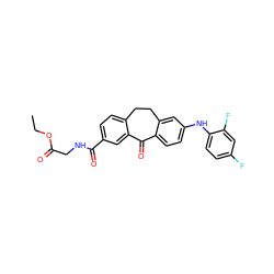 CCOC(=O)CNC(=O)c1ccc2c(c1)C(=O)c1ccc(Nc3ccc(F)cc3F)cc1CC2 ZINC000095593792