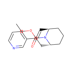 CCOC(=O)N1[C@H]2C=C(c3cccnc3)C[C@H]1CCC2 ZINC000101376182