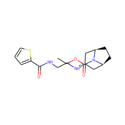 CCOC(=O)N1[C@H]2CC[C@@H]1C[C@@H](NCCNC(=O)c1cccs1)C2 ZINC000101505635