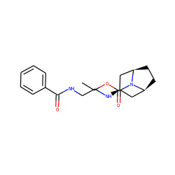 CCOC(=O)N1[C@H]2CC[C@@H]1C[C@H](NCCNC(=O)c1ccccc1)C2 ZINC000101505607
