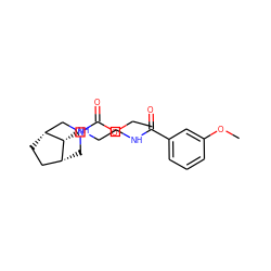 CCOC(=O)N1C[C@@H]2CC[C@H](C1)[C@@H]2NCCNC(=O)c1cccc(OC)c1 ZINC000103227210