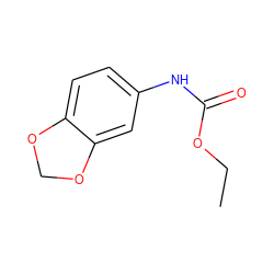 CCOC(=O)Nc1ccc2c(c1)OCO2 ZINC000000063672