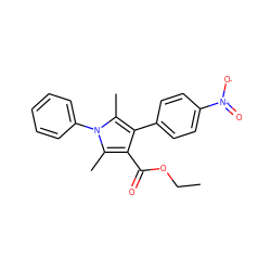 CCOC(=O)c1c(-c2ccc([N+](=O)[O-])cc2)c(C)n(-c2ccccc2)c1C ZINC000082157886