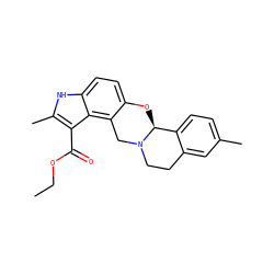 CCOC(=O)c1c(C)[nH]c2ccc3c(c12)CN1CCc2cc(C)ccc2[C@@H]1O3 ZINC000026146777