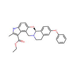 CCOC(=O)c1c(C)[nH]c2ccc3c(c12)CN1CCc2cc(Oc4ccccc4)ccc2[C@@H]1O3 ZINC000026152795