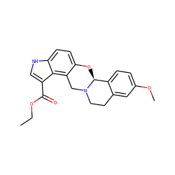 CCOC(=O)c1c[nH]c2ccc3c(c12)CN1CCc2cc(OC)ccc2[C@@H]1O3 ZINC000026156856