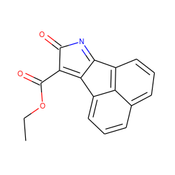 CCOC(=O)c1c2c3cccc4cccc(c-2nc1=O)c43 ZINC000071295101