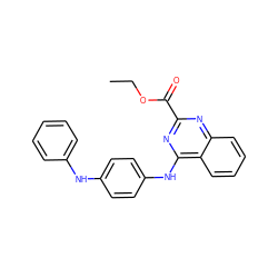 CCOC(=O)c1nc(Nc2ccc(Nc3ccccc3)cc2)c2ccccc2n1 ZINC000000956539