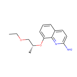CCOC[C@@H](C)Oc1cccc2ccc(N)nc12 ZINC000028387659