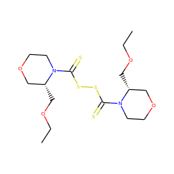 CCOC[C@@H]1COCCN1C(=S)SSC(=S)N1CCOC[C@H]1COCC ZINC001772572188