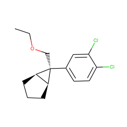 CCOC[C@]1(c2ccc(Cl)c(Cl)c2)[C@H]2CCC[C@H]21 ZINC000102973590