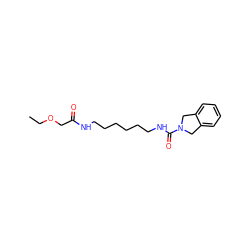 CCOCC(=O)NCCCCCCNC(=O)N1Cc2ccccc2C1 ZINC000166984357