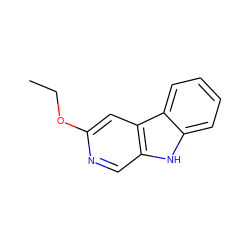 CCOc1cc2c(cn1)[nH]c1ccccc12 ZINC000100640592