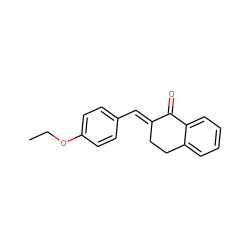 CCOc1ccc(/C=C2\CCc3ccccc3C2=O)cc1 ZINC000000103162