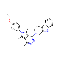 CCOc1ccc(-n2c(C)c3c(C)nnc(N4CCC5=C(C4)N[C@H]4C=CC=C[C@H]54)c3c2C)cc1 ZINC000101034433