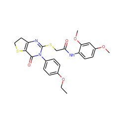 CCOc1ccc(-n2c(SCC(=O)Nc3ccc(OC)cc3OC)nc3c(c2=O)SCC3)cc1 ZINC000003632778