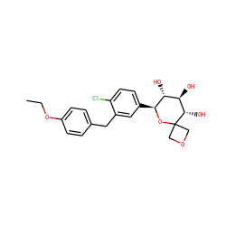 CCOc1ccc(Cc2cc([C@@H]3OC4(COC4)[C@@H](O)[C@H](O)[C@H]3O)ccc2Cl)cc1 ZINC000049070294