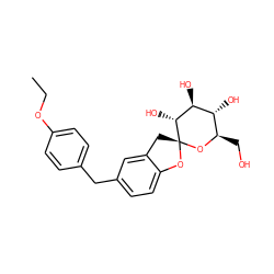 CCOc1ccc(Cc2ccc3c(c2)C[C@]2(O3)O[C@H](CO)[C@@H](O)[C@H](O)[C@H]2O)cc1 ZINC000045298541