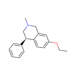 CCOc1ccc2c(c1)CN(C)C[C@@H]2c1ccccc1 ZINC000095559572