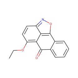 CCOc1ccc2noc3c2c1C(=O)c1ccccc1-3 ZINC000000034247