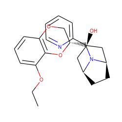 CCOc1cccc2c1O[C@@H](CN1[C@H]3CC[C@@H]1C[C@@](O)(c1ccccn1)C3)CO2 ZINC000100049053