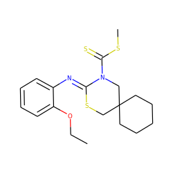 CCOc1ccccc1/N=C1\SCC2(CCCCC2)CN1C(=S)SC ZINC000028822610