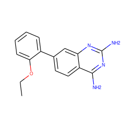 CCOc1ccccc1-c1ccc2c(N)nc(N)nc2c1 ZINC000072116151