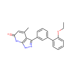 CCOc1ccccc1-c1cccc(-c2n[nH]c3[nH]c(=O)cc(C)c23)c1 ZINC000063539478