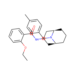 CCOc1ccccc1C(=O)NC1C[C@@H]2CCC[C@H](C1)N2Cc1ccc(C)cc1 ZINC000004888011