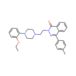 CCOc1ccccc1N1CCN(CCn2nc(-c3ccc(C)cc3)c3ccccc3c2=O)CC1 ZINC000034801014