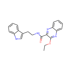 CCOc1nc2ccccc2nc1C(=O)NCCc1c[nH]c2ccccc12 ZINC000066098991