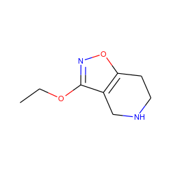 CCOc1noc2c1CNCC2 ZINC000025966973