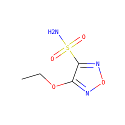 CCOc1nonc1S(N)(=O)=O ZINC000299839738