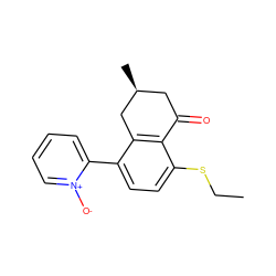 CCSc1ccc(-c2cccc[n+]2[O-])c2c1C(=O)C[C@H](C)C2 ZINC000026735440