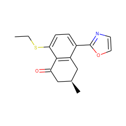 CCSc1ccc(-c2ncco2)c2c1C(=O)C[C@H](C)C2 ZINC000026728636