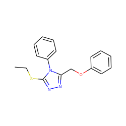 CCSc1nnc(COc2ccccc2)n1-c1ccccc1 ZINC000000422497