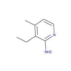 CCc1c(C)ccnc1N ZINC000026144132