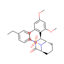 CCc1ccc(S(=O)(=O)N2[C@H]3CCC[C@H]2[C@@H]2c4c(cc(OC)cc4OC)CCN2C3=O)cc1 ZINC000253640051