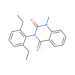 CCc1cccc(CC)c1-n1c(=O)c2ccccc2n(C)c1=O ZINC000013479541