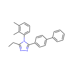 CCc1nnc(-c2ccc(-c3ccccc3)cc2)n1-c1cccc(C)c1C ZINC000096283516